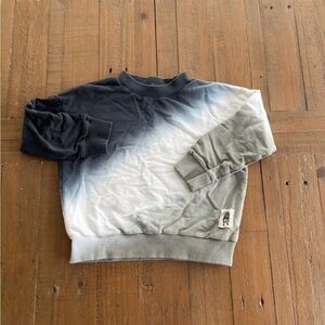 Petite Hailey gray tie dye sweatshirt